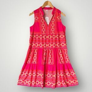 New Made With Love Sleeveless Dress Women Size M Red